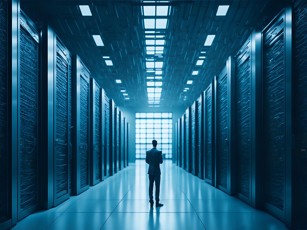 ai generated, data centre, processor, computer, data hall, business, technology, data centre, data centre, data centre, data centre, data centre, business, technology, technology